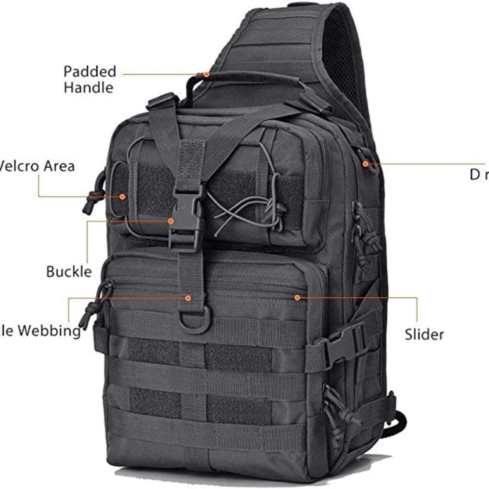 Tactical Military Medium Sling Range Bag